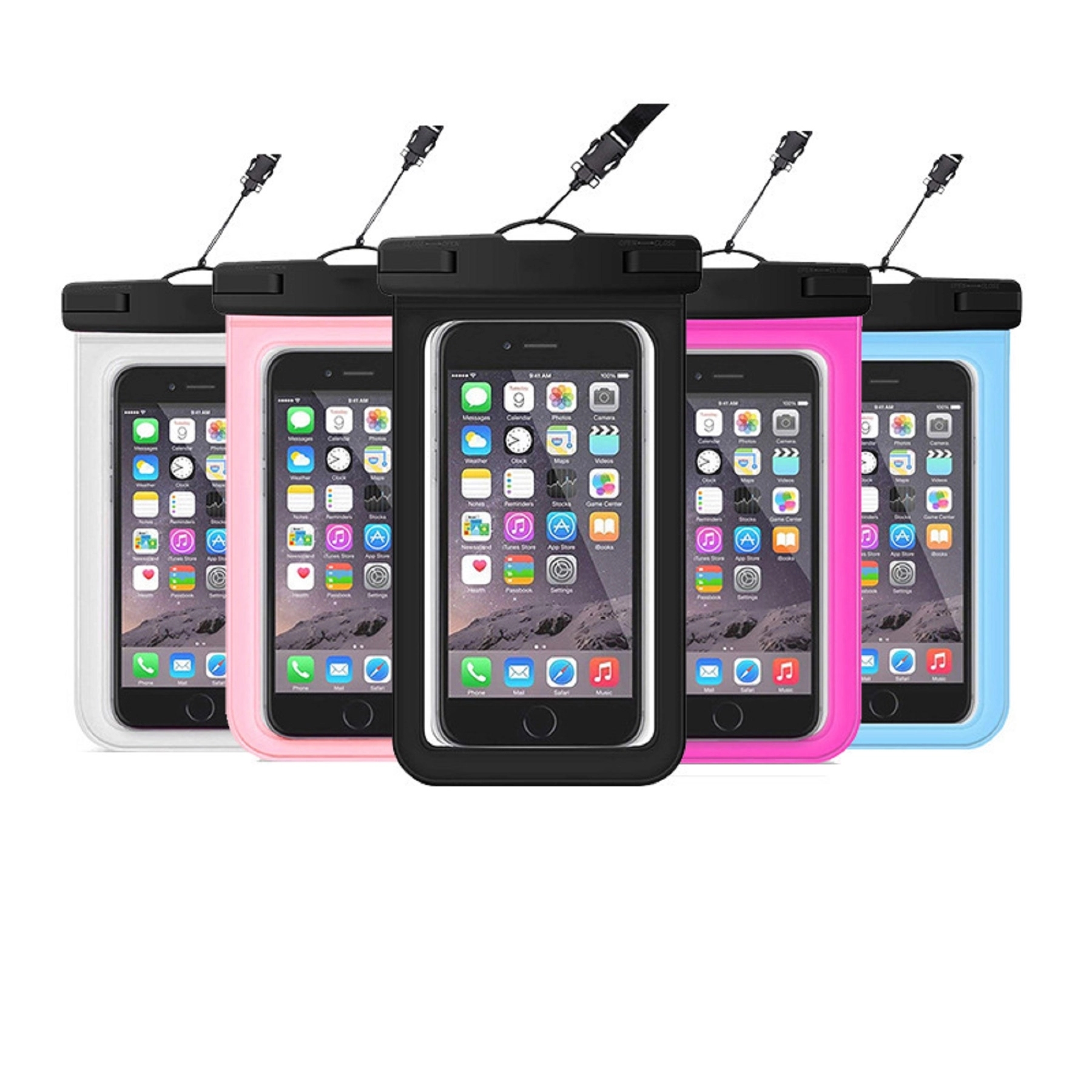 6" Waterproof Phone Bag with Lanyard 2