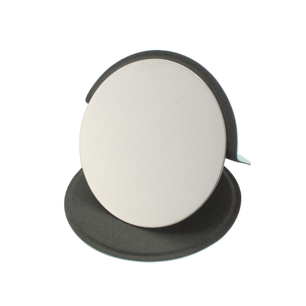Portable stainless steel round makeup mirror 3