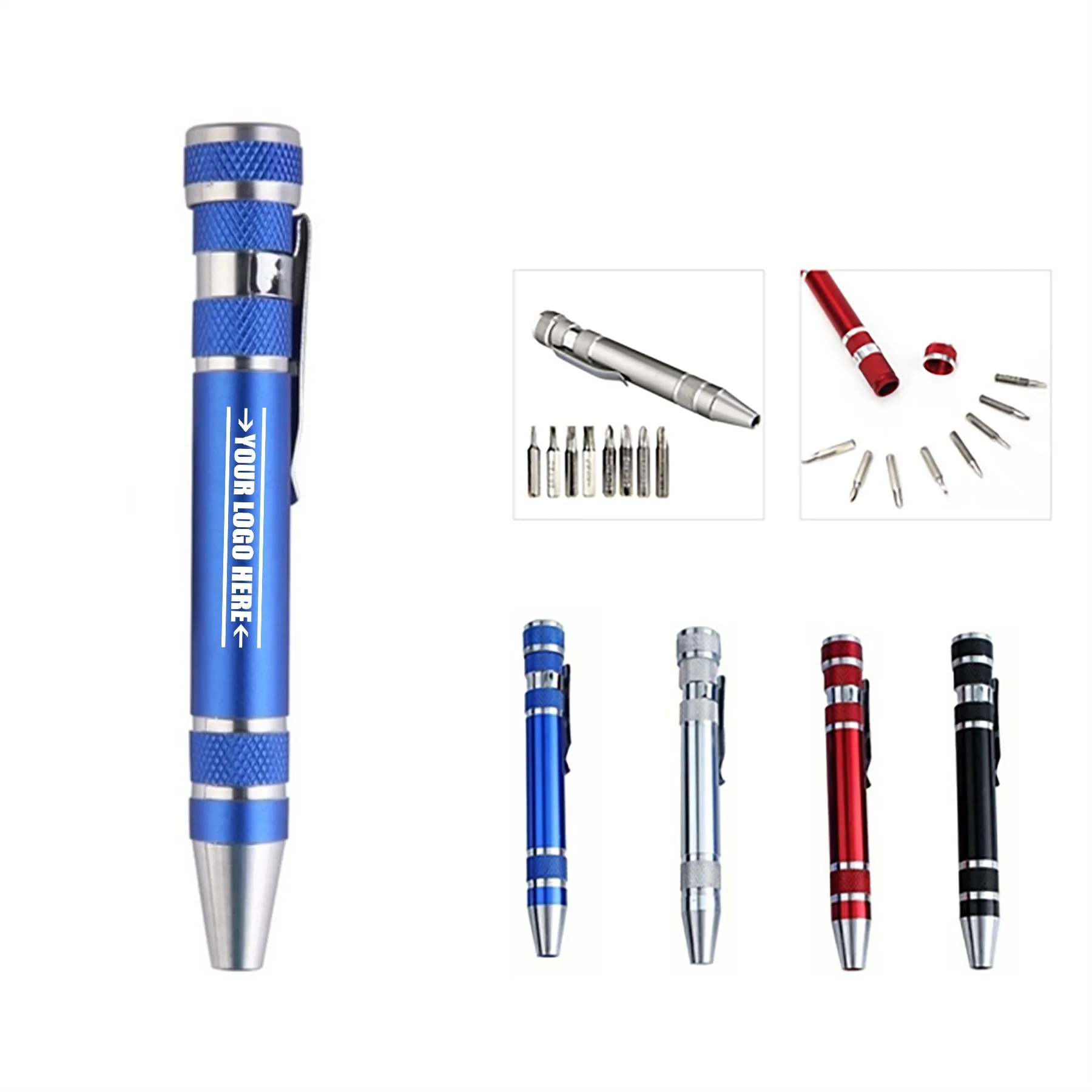 8 In 1 Pocket Aluminum Screwdriver Kit 8