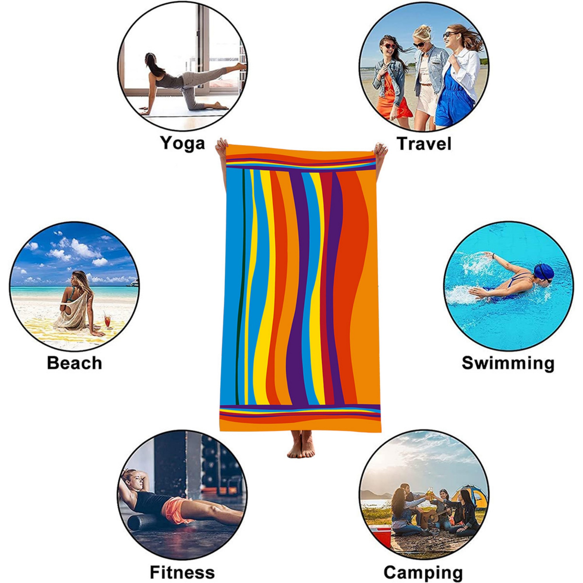 Microfiber Absorbent Beach Towel 8