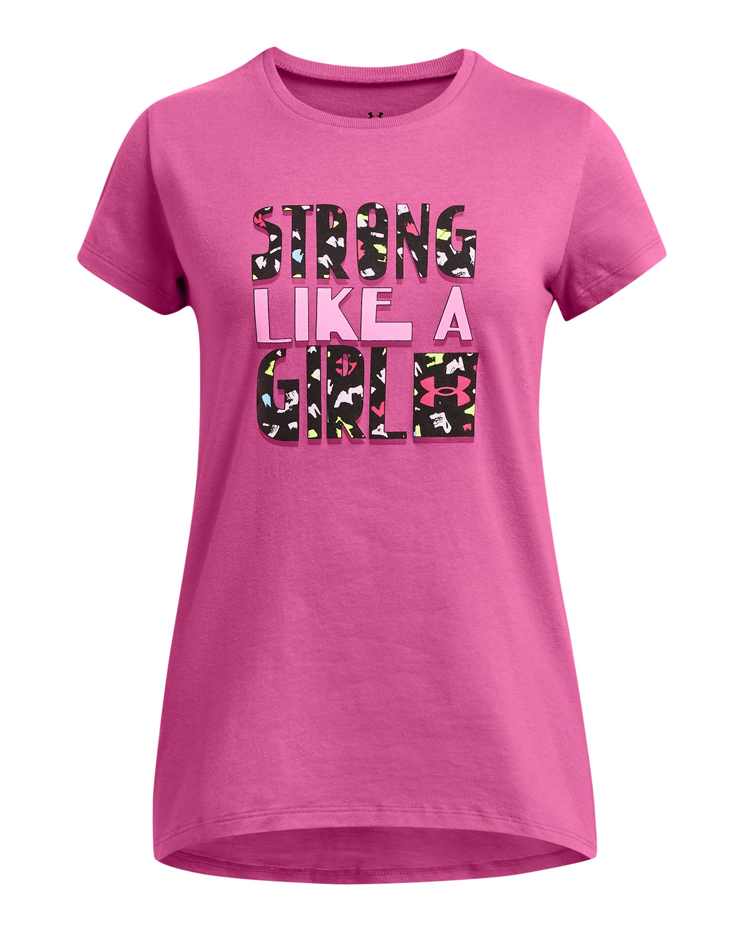 UA Strong Like A Girl Girls' Short Sleeve 2