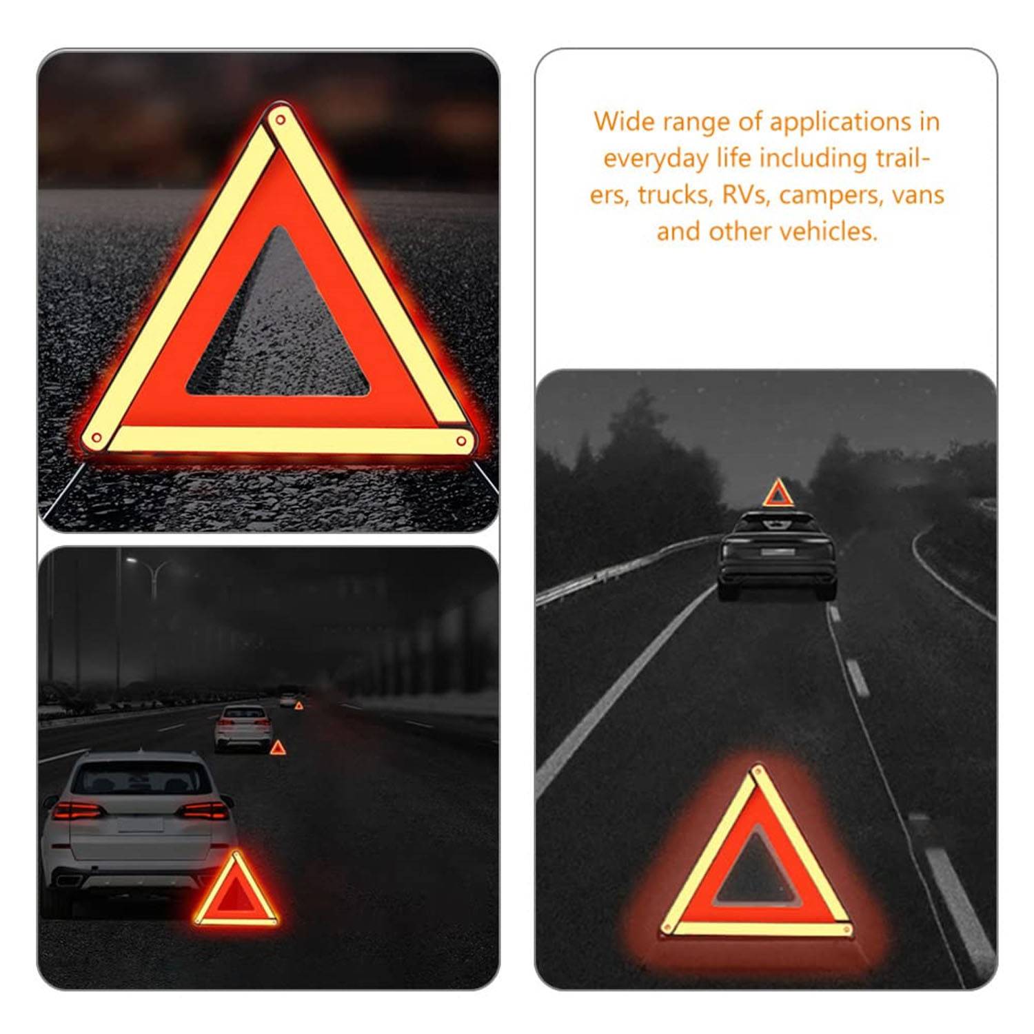 Traffc Foldable Safety Warning Triangle 5