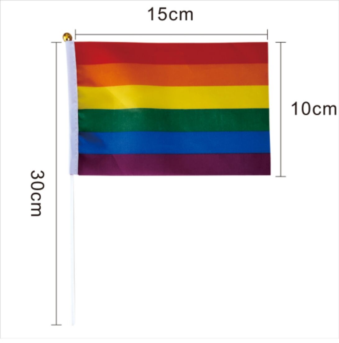 Heavy Duty Nylon 6 Color Rainbow Flag 1