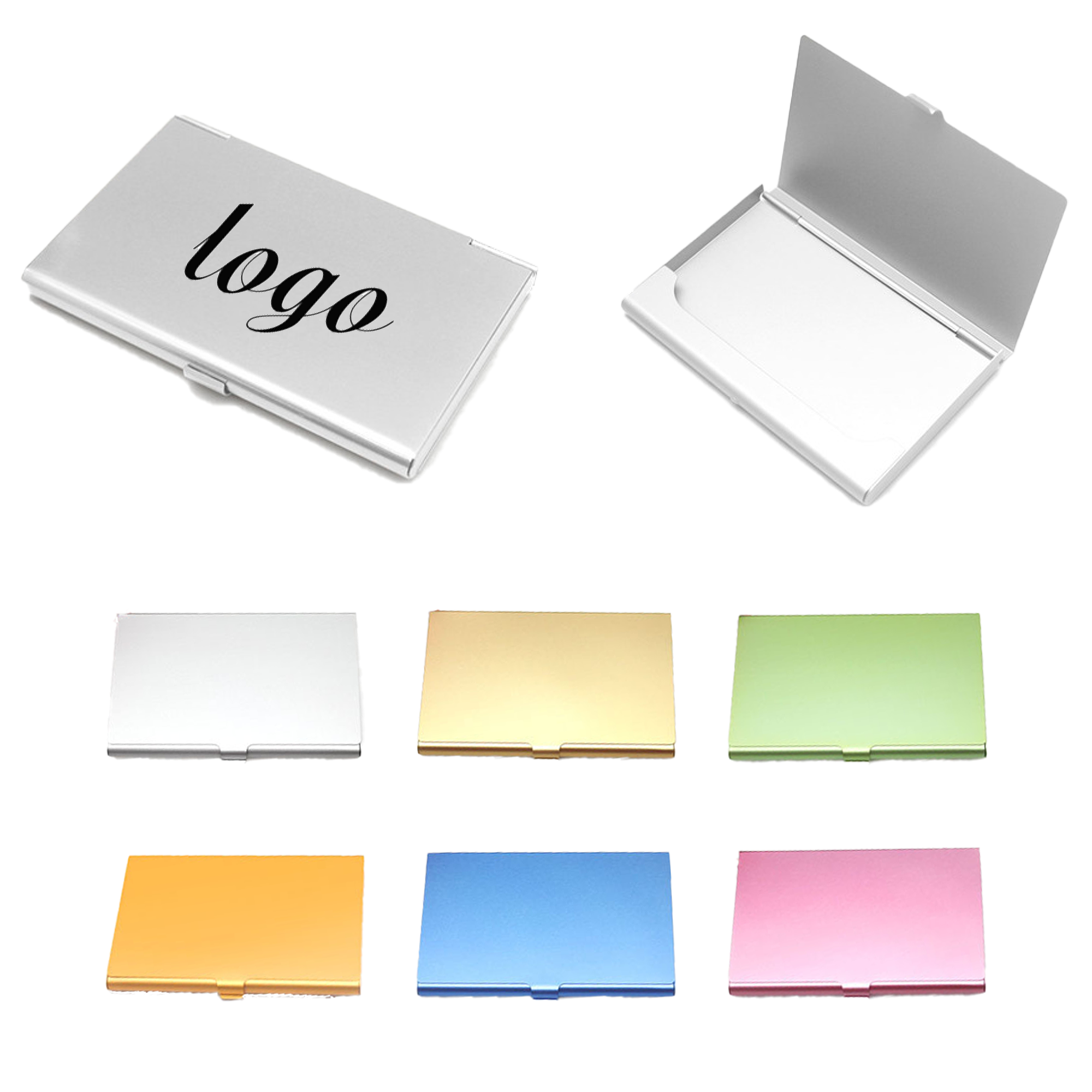 Simple Aluminum Alloy Business Card Box 2