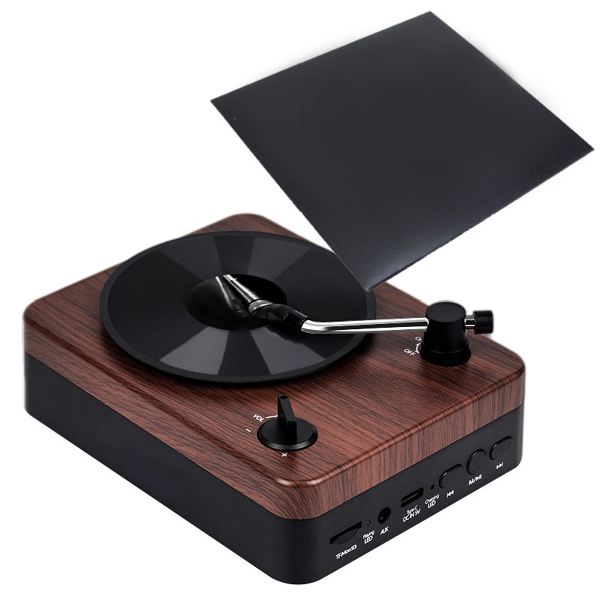 Turntable Wireless Speaker With Custom Record Envelope 3