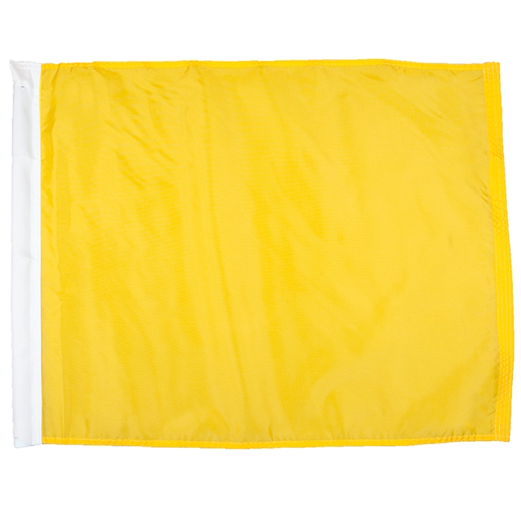 Caution Individual Polyester Auto Racing Flags W/ Pole Sleeve 2
