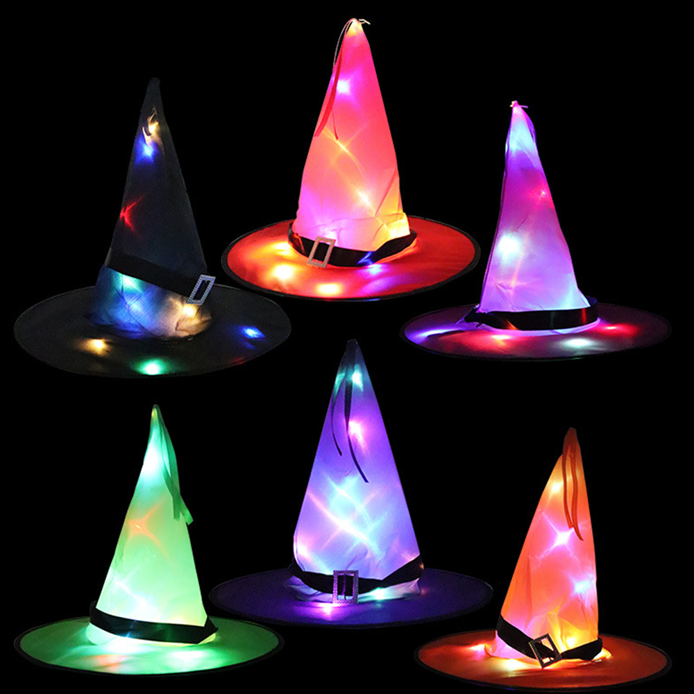 Halloween LED Luminous Wizard Hat 2