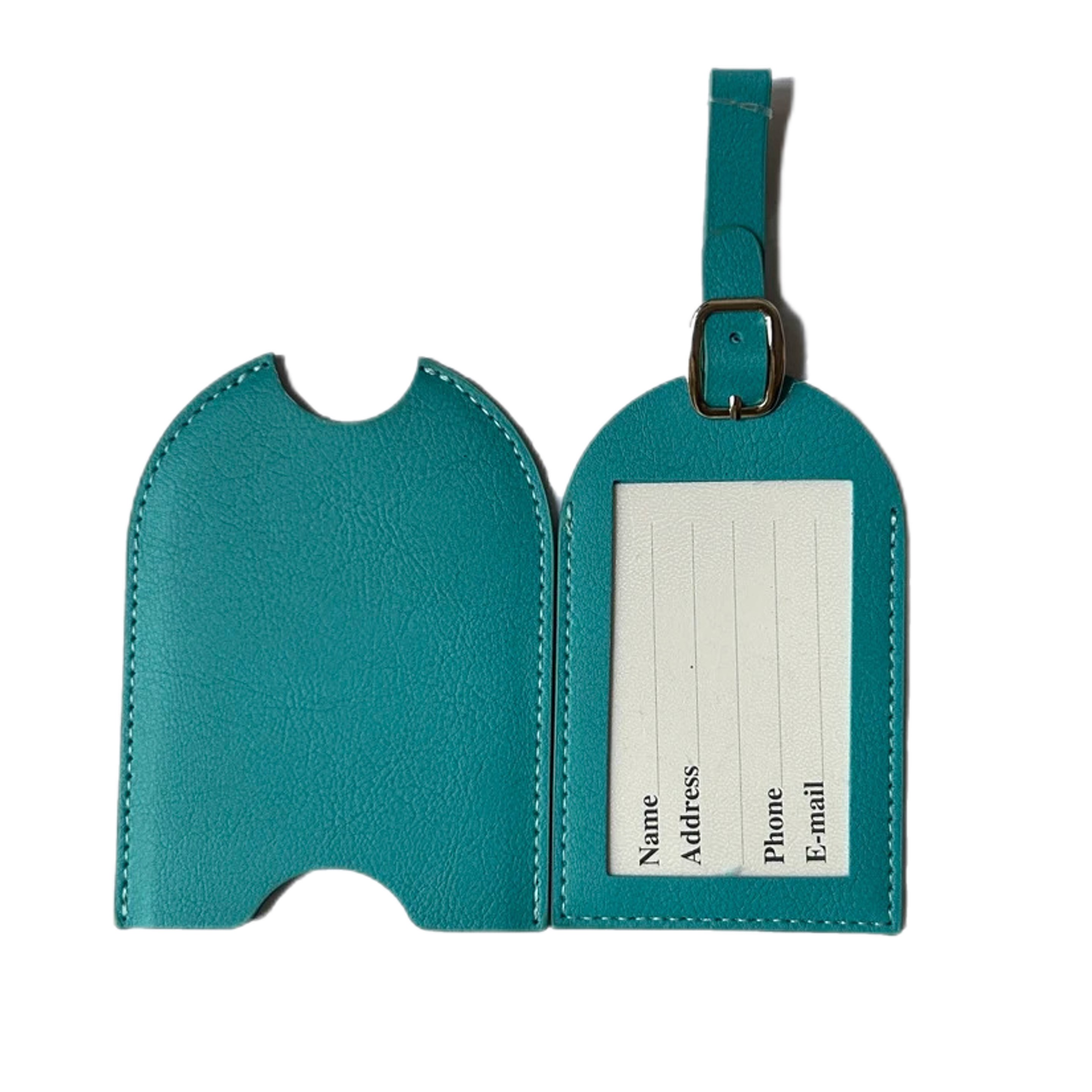 Premium Letherette Luggage Tags with Privacy Cover 6