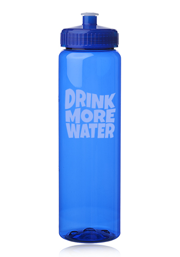32 oz. Poly-Clear Plastic Water Bottles 8