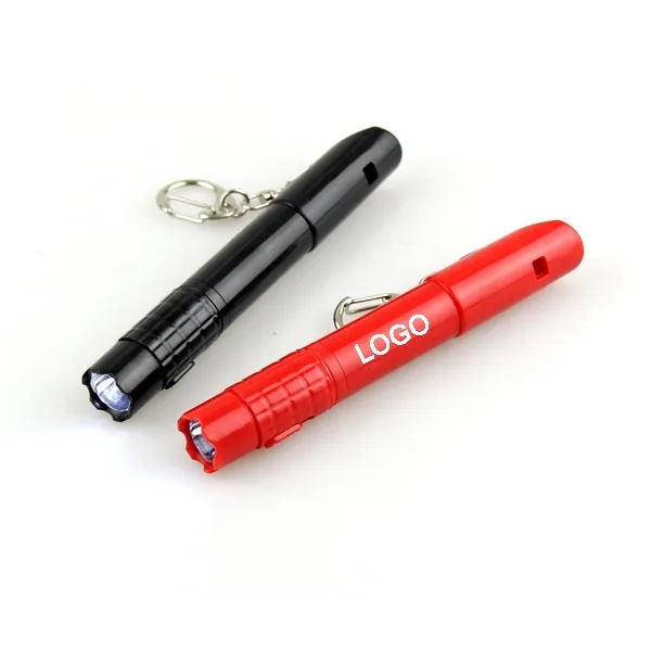 Outdoor Whistle Ballpoint Pens w/ LED Light 5