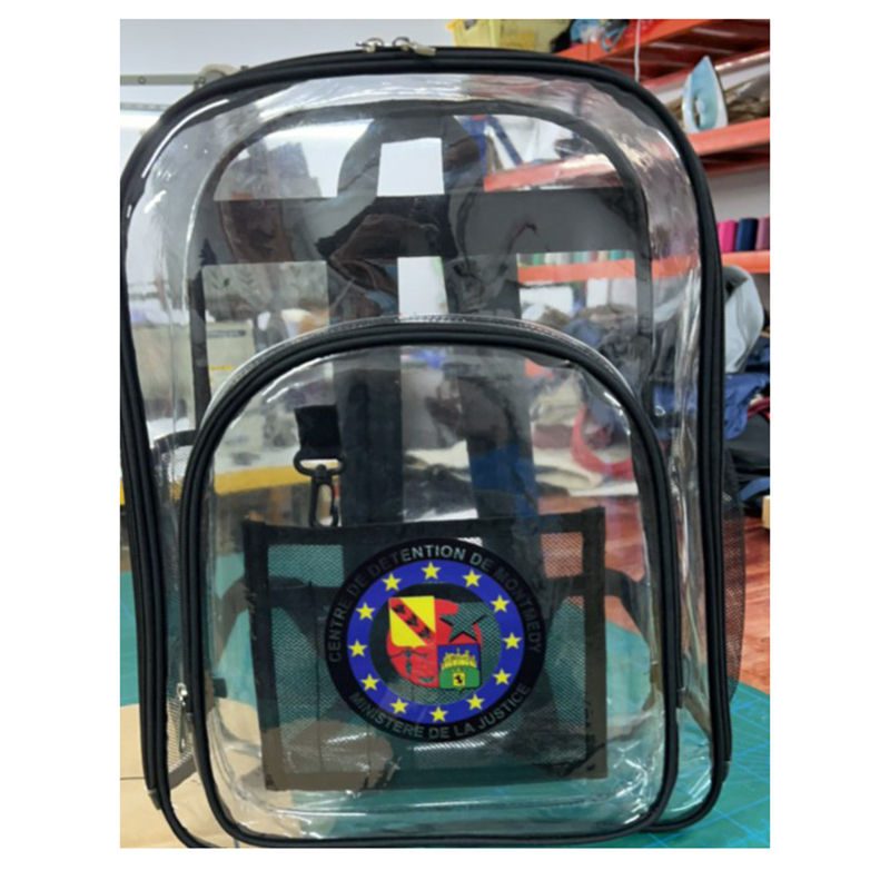 Medium Transparent See Through Plastic Clear Bookbags 8