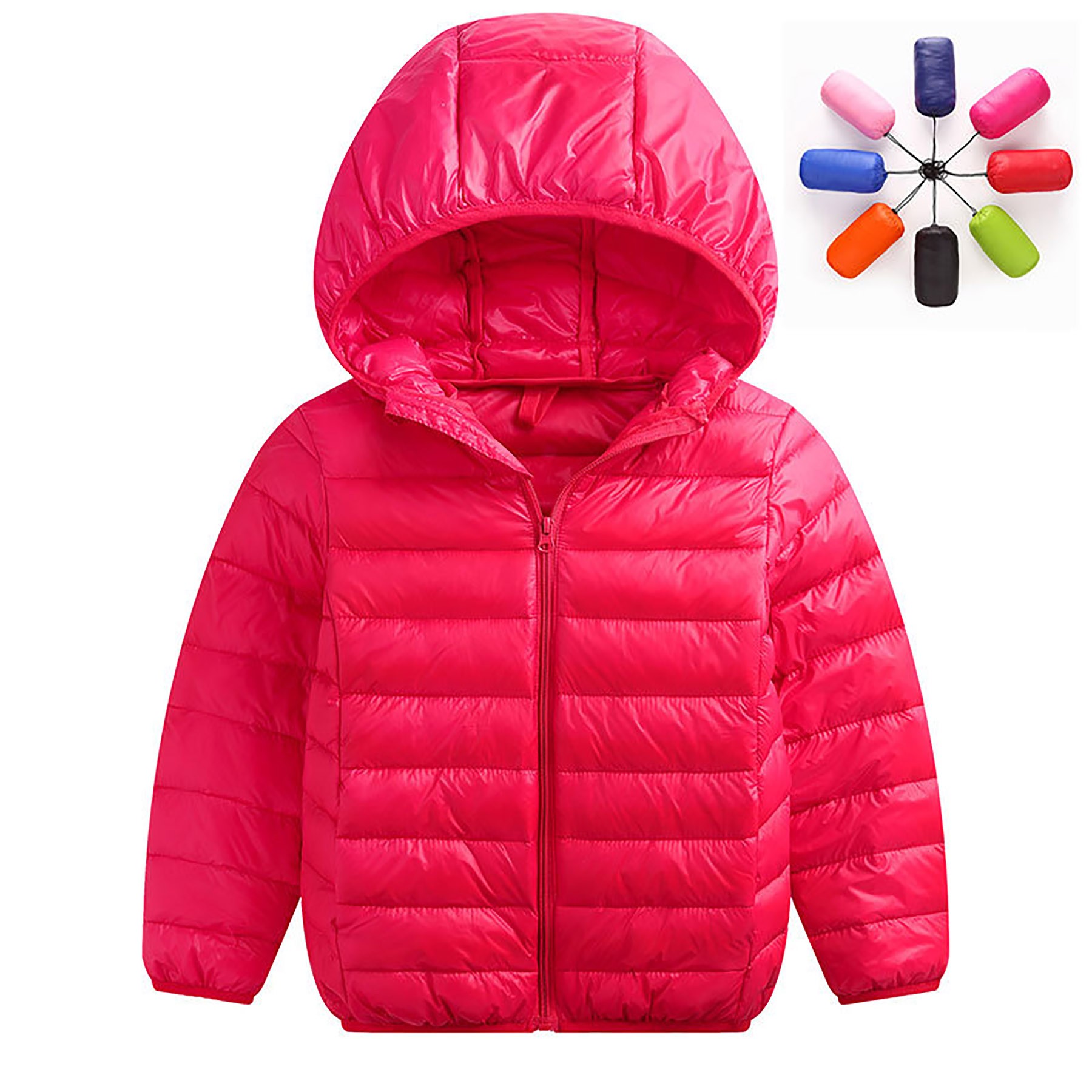 Kids Hooded Lightweight Down Puffer Jacket 9