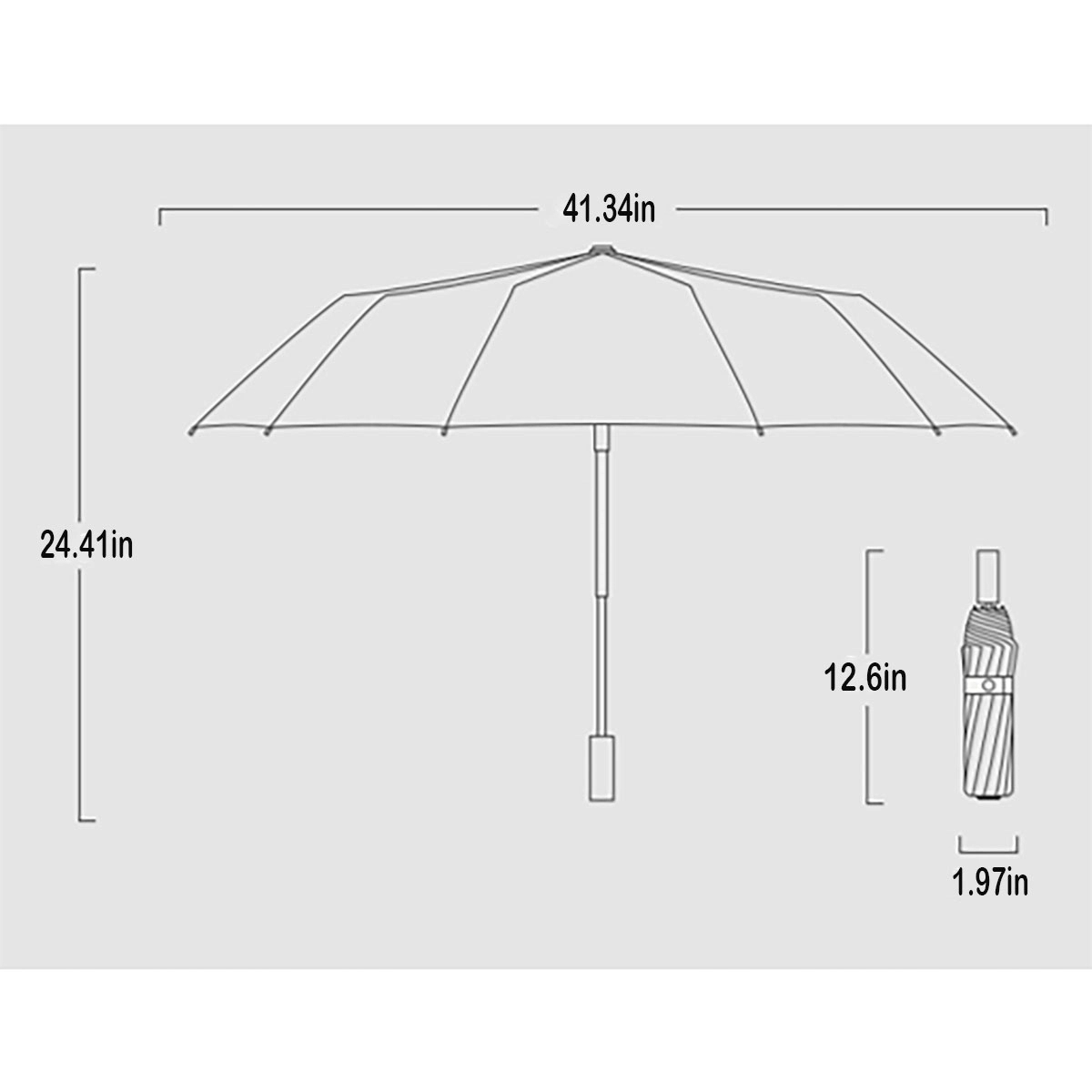 Compact Automatic Umbrella 8