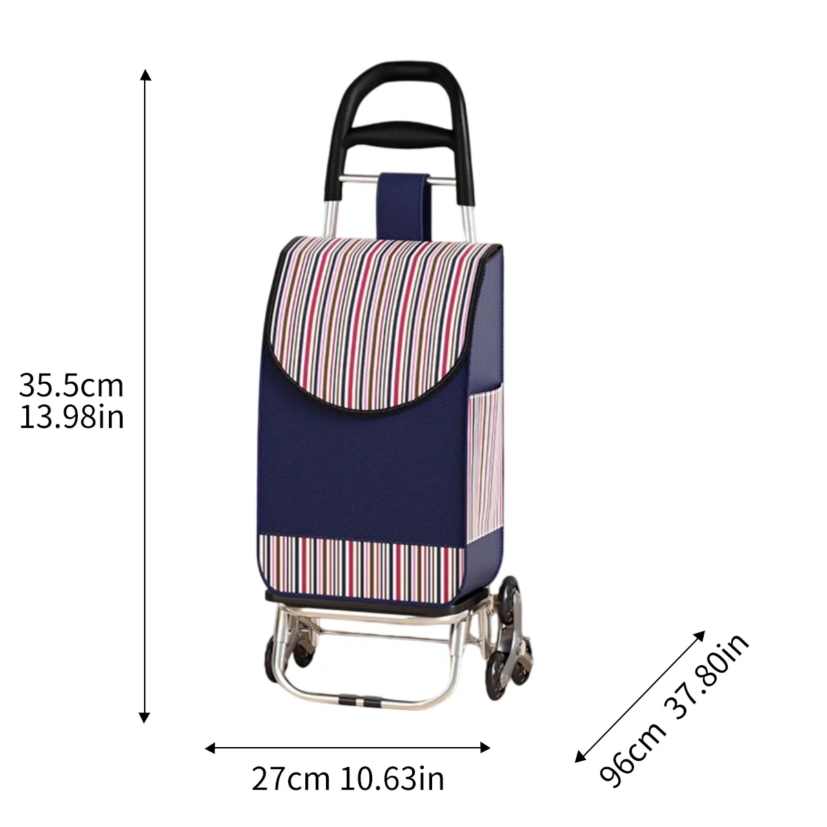 Foldable Lightweight Rolling Shopping Cart 4