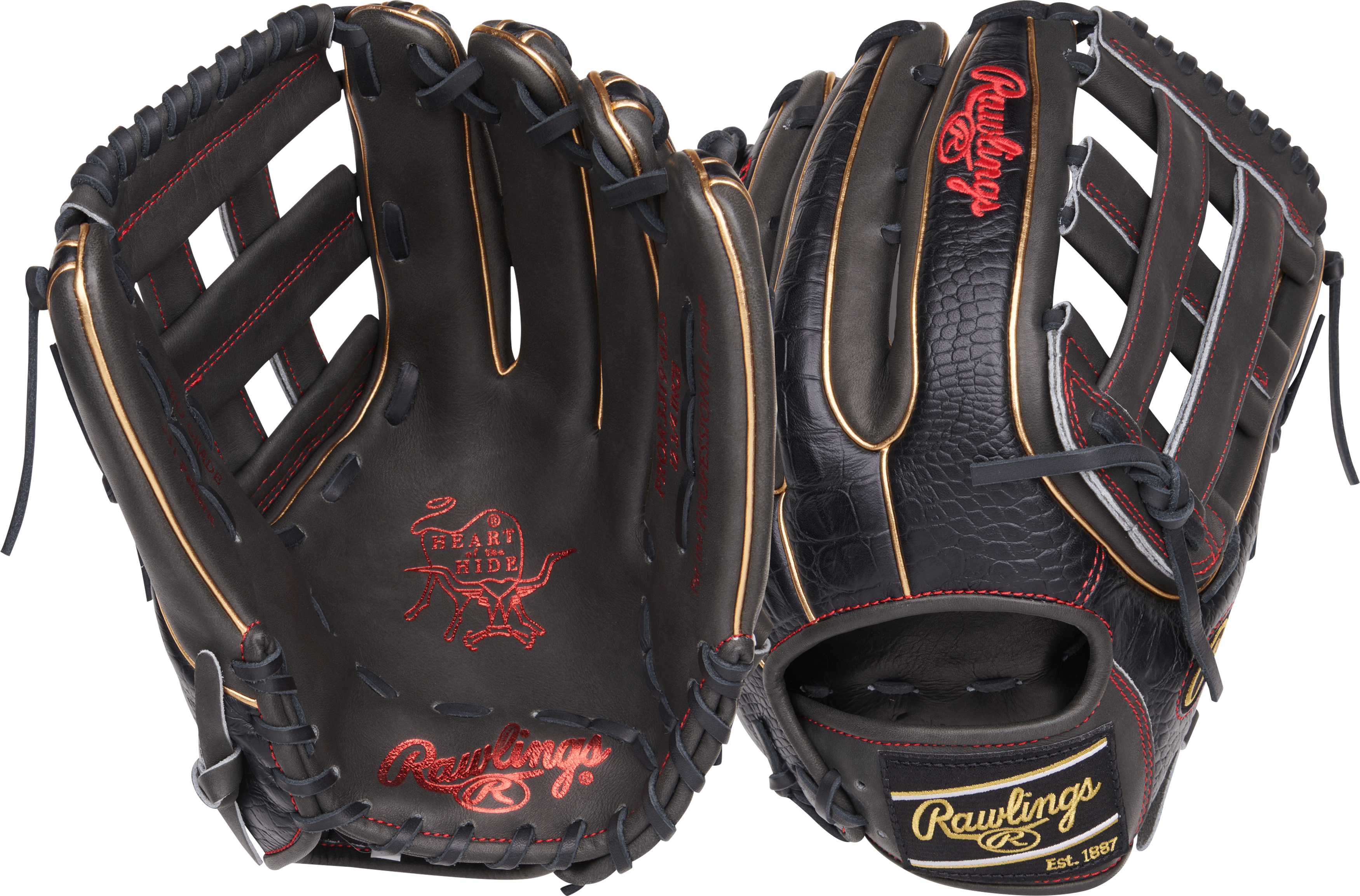 Rawlings Heart of the Hide 12.75 in Baseball  Glove, Outfield 1