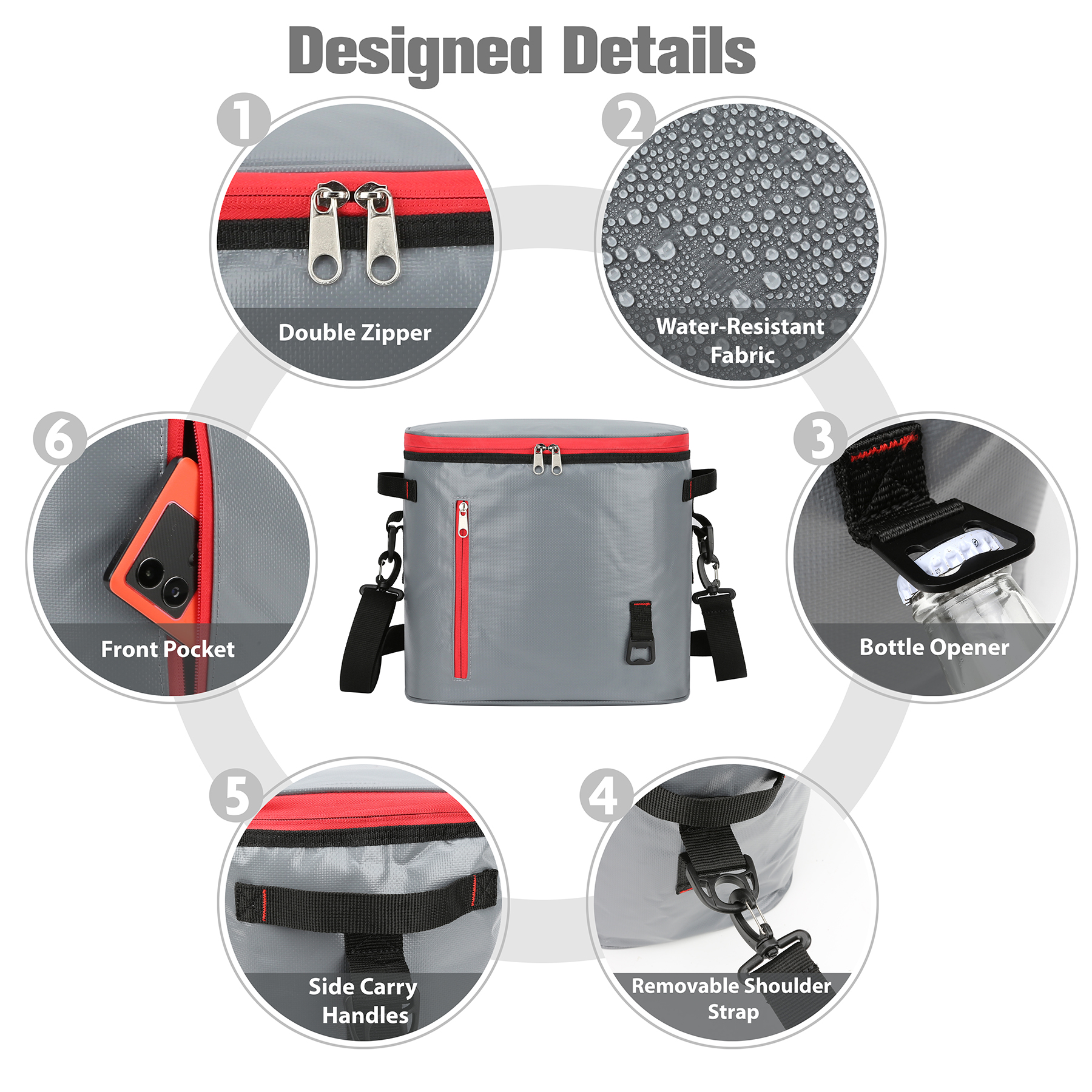 24 Can Waterproof Insulated Soft Sided Cooler 7