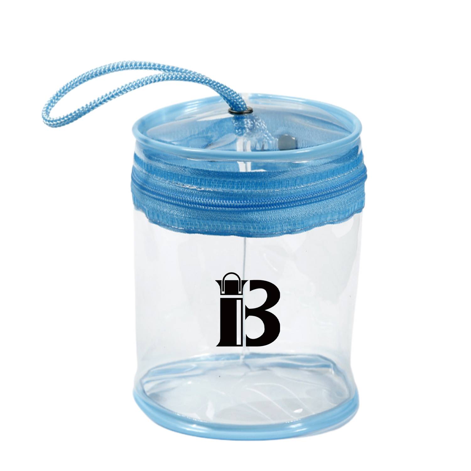 Pvc Transparent Cylindrical Waterproof Makeup Bag 1