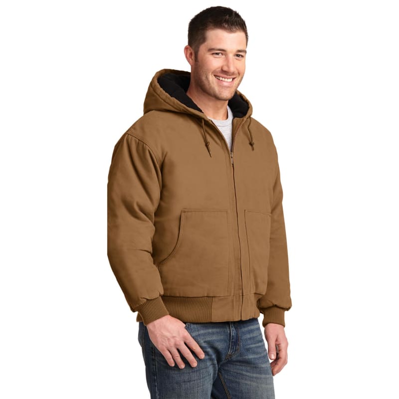 CornerStone Washed Duck Cloth Insulated Hooded Work Jacket. 15