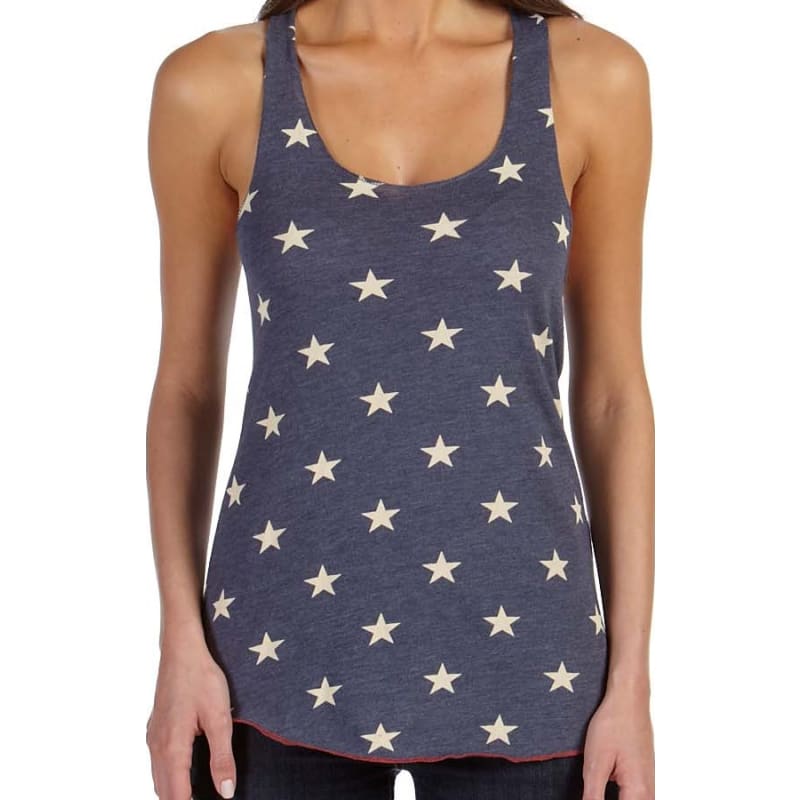 Alternative Ladies Meegs Printed Racer Tank 10