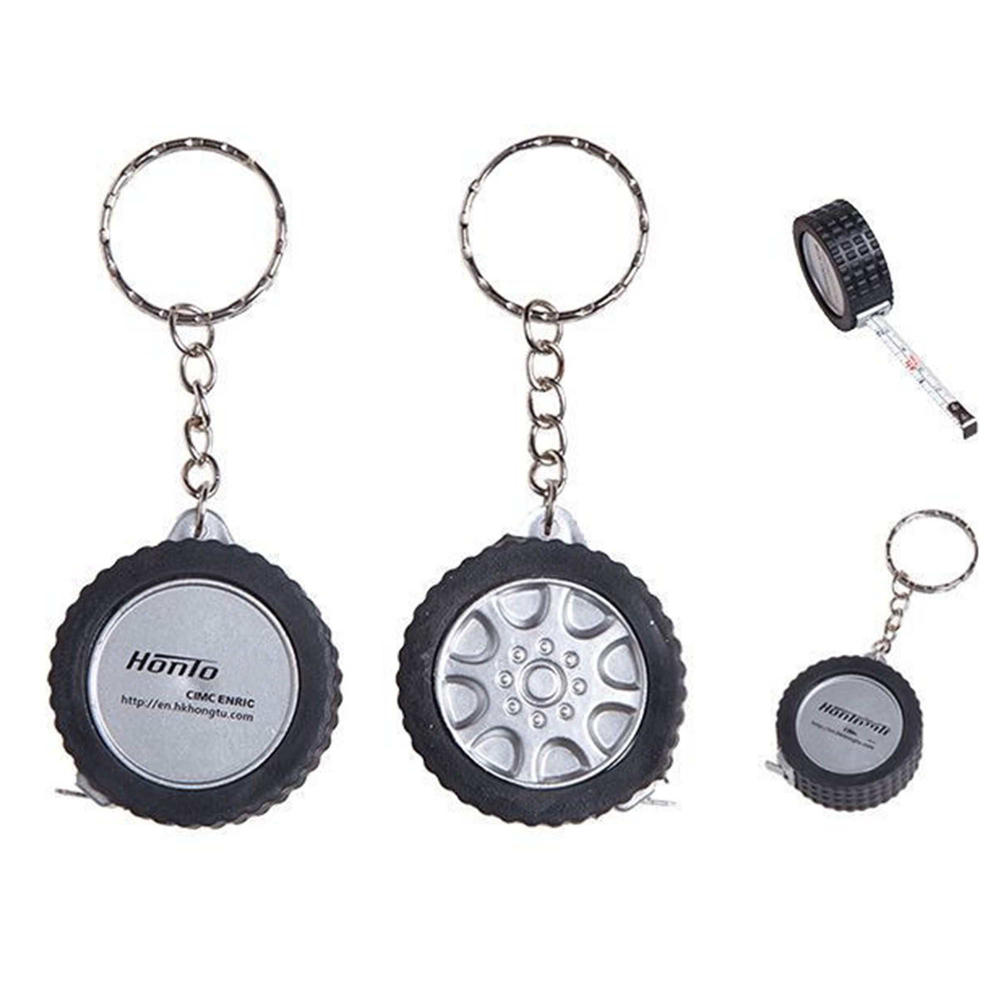Tire Shape Tape Measure Keychain 4