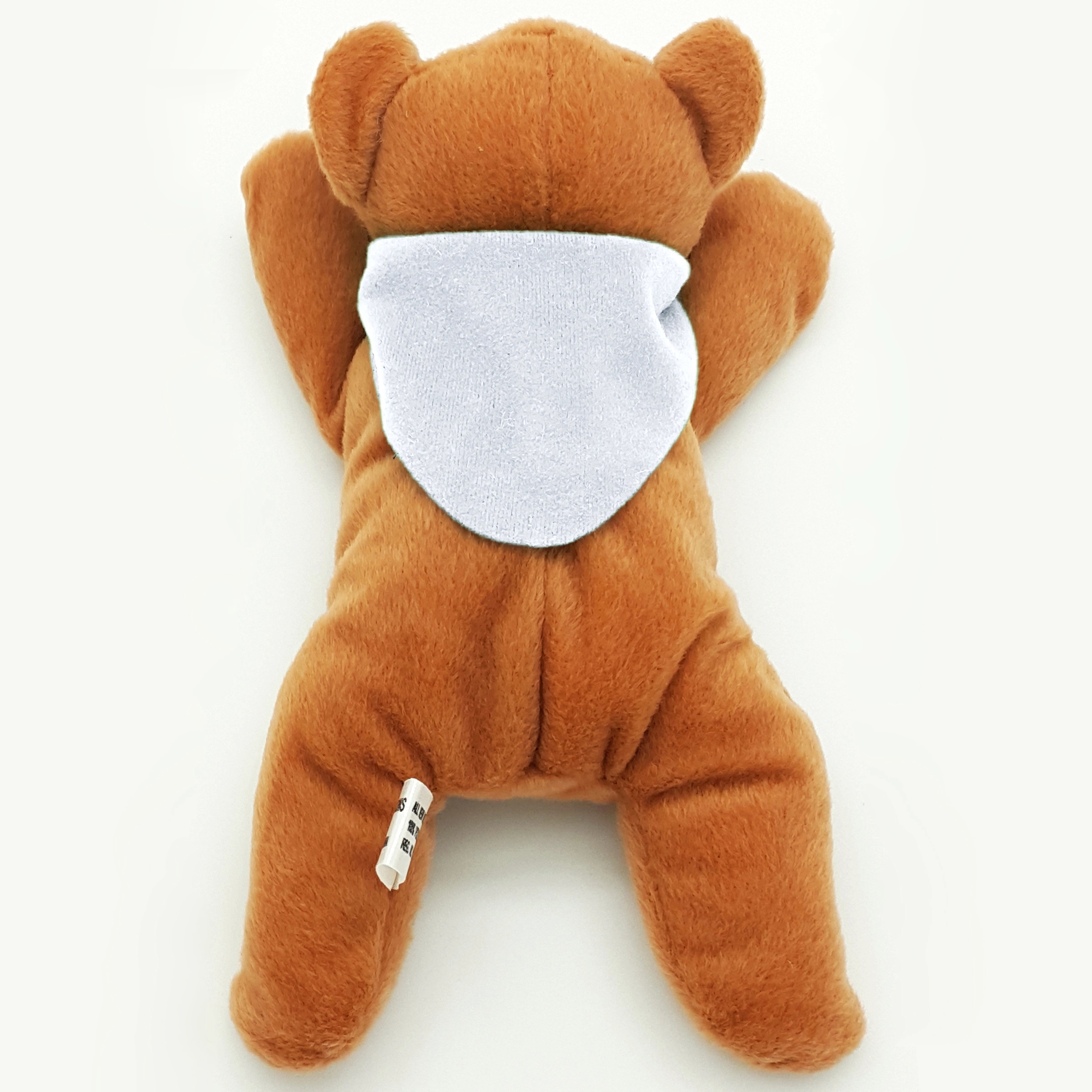 8" Laying Down Beanie Brown Bear 16