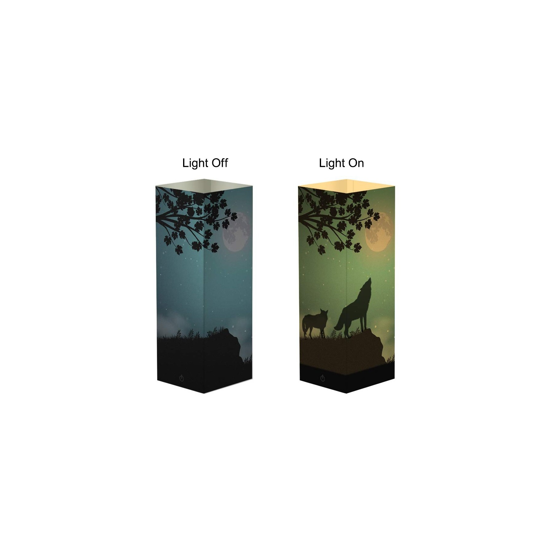 Night Light Lamp with Custom Full Color Paper Cover 5