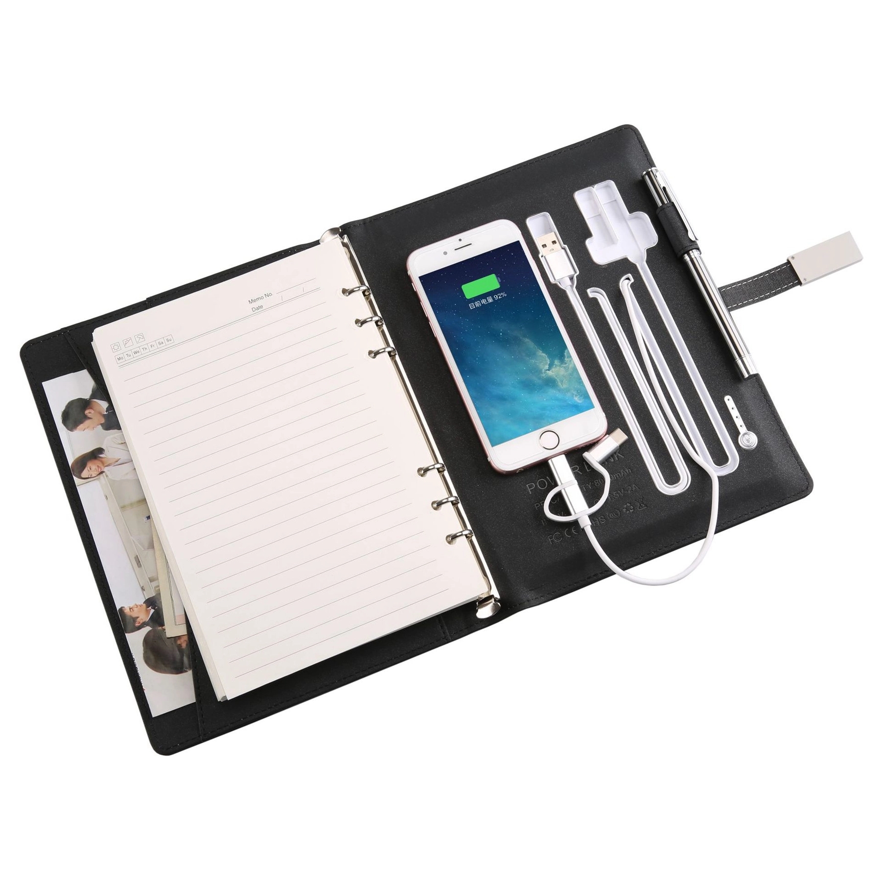 Diary Book With 8000mAh Powerbank And 8G Flash Driver 3