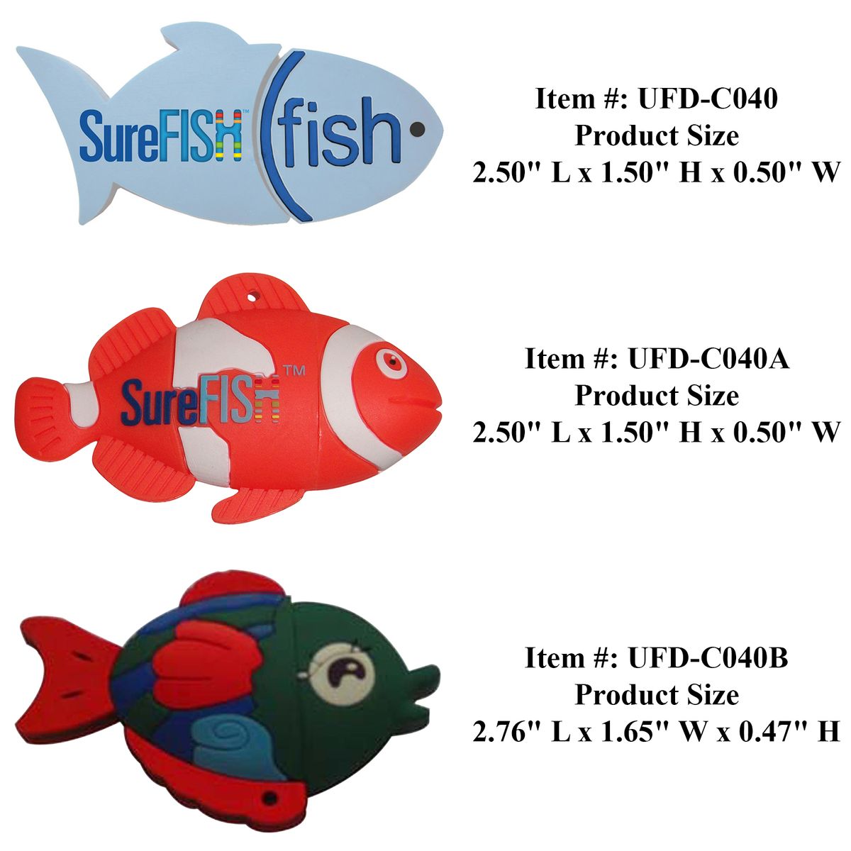 Custom Reptile & Sea Animal-Themed USB Drives 3
