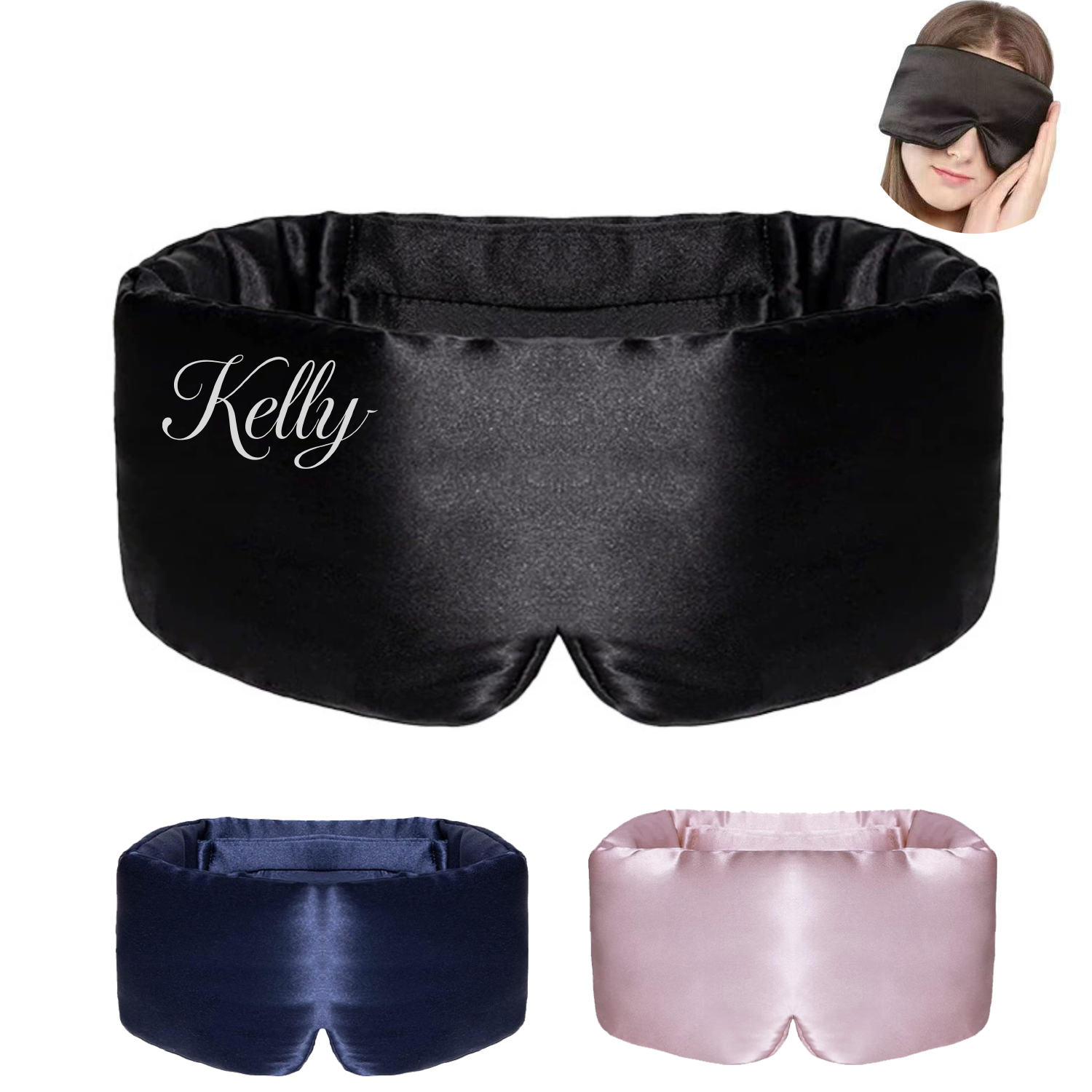 Unisex Adjustable Polyester Sleep Mask 7