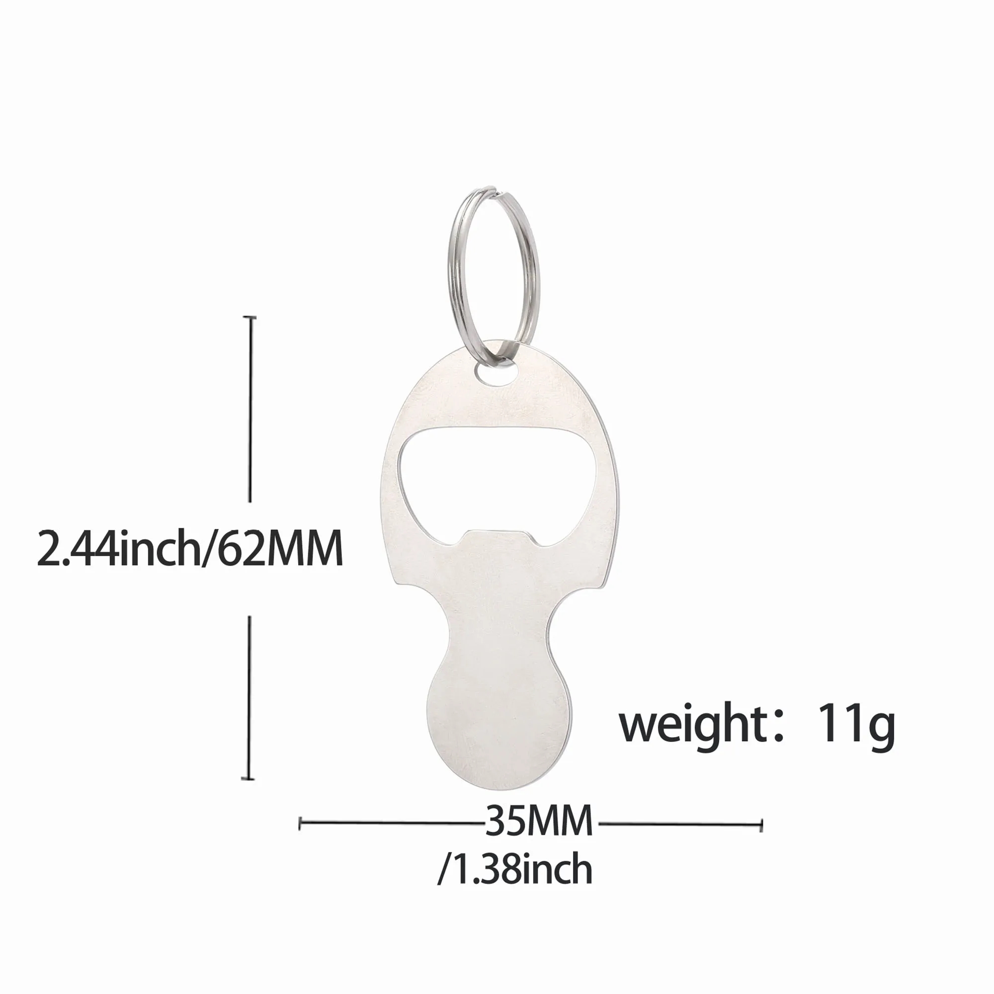 Durable Stainless Steel Cart Key Holder Tag 2