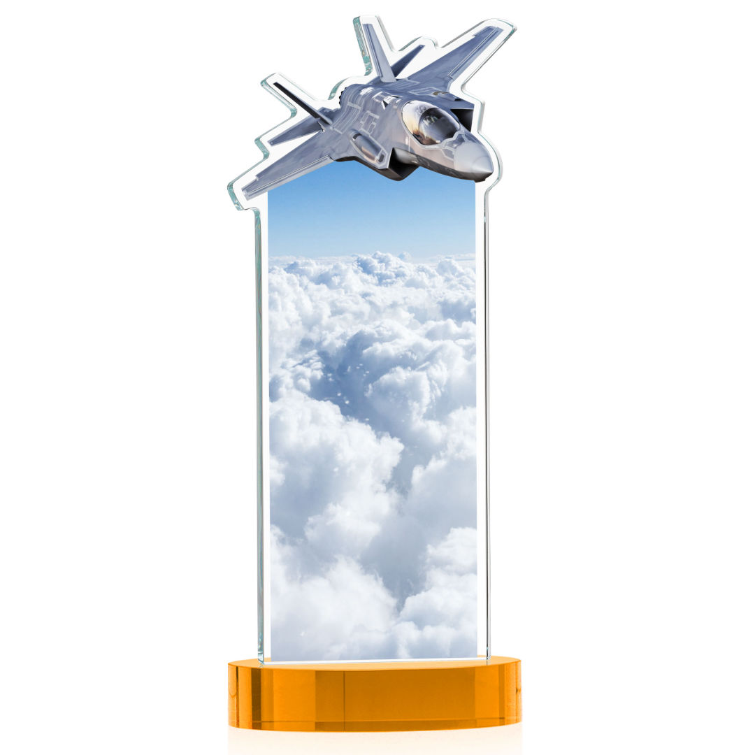Top Gun VividPrint™ Award on Alberton Base - Amber 3