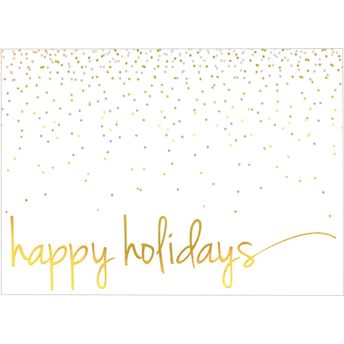Premium Confetti Happy Holidays Greeting Card 7