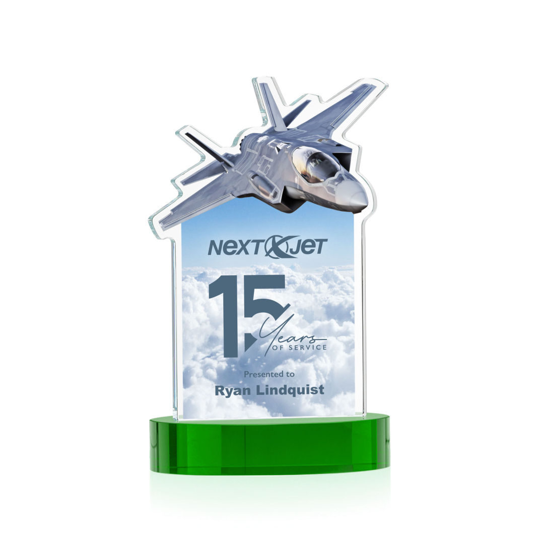 Top Gun VividPrint™ Award on Alberton Base - Green 5