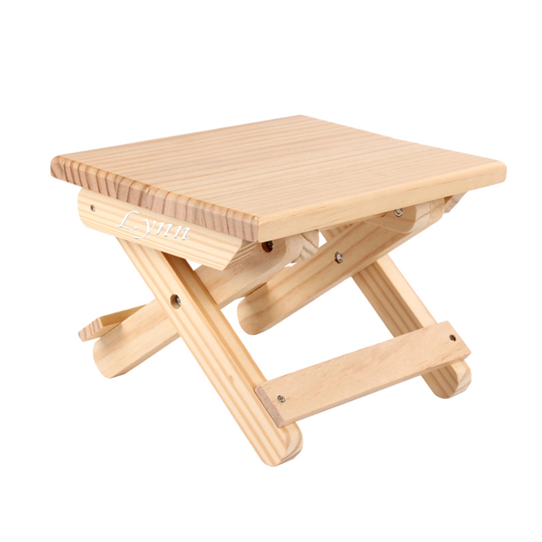 Solid Wood Portable Folding Stool 2