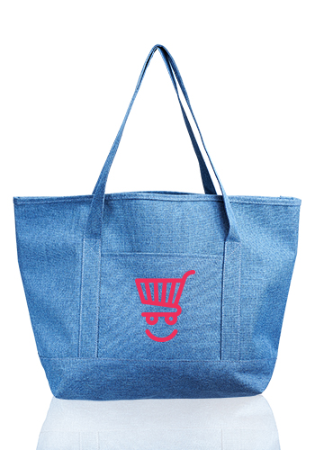 Dungaree Pocket Heathered Tote Bags 4