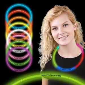 Green 22" Superior Single Color Light up Glow Necklace