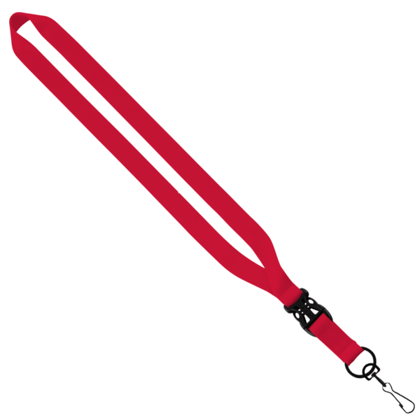 3/4" Polyester Lanyard with Slide Buckle Release & Swivel Snap Hook 29