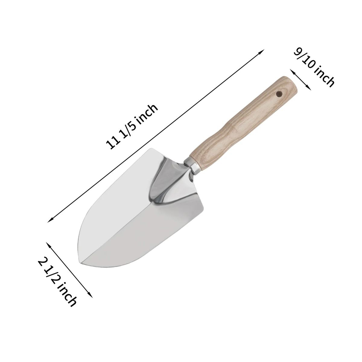 Stainless Garden Tool Set with Shovel Rake Trowel 7