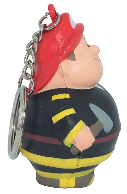 Fireman Stress Reliever Keyring 4