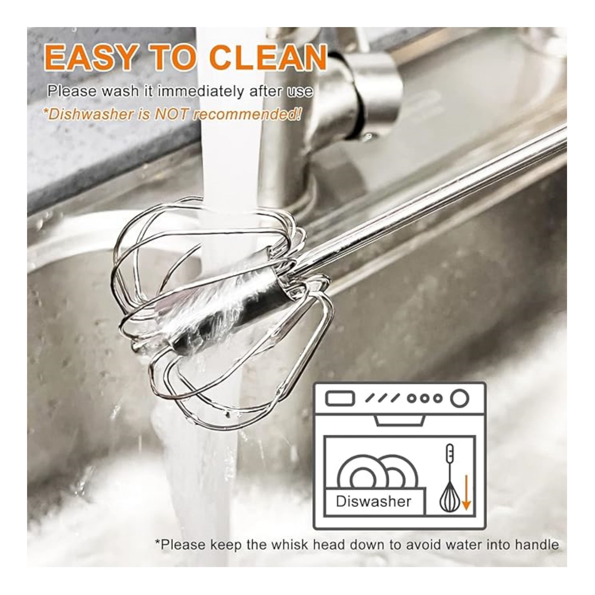 12" Hand Push Rotary Whisk 4