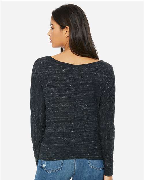 Women's Flowy Off Shoulder Long Sleeve Tee - 8850 11
