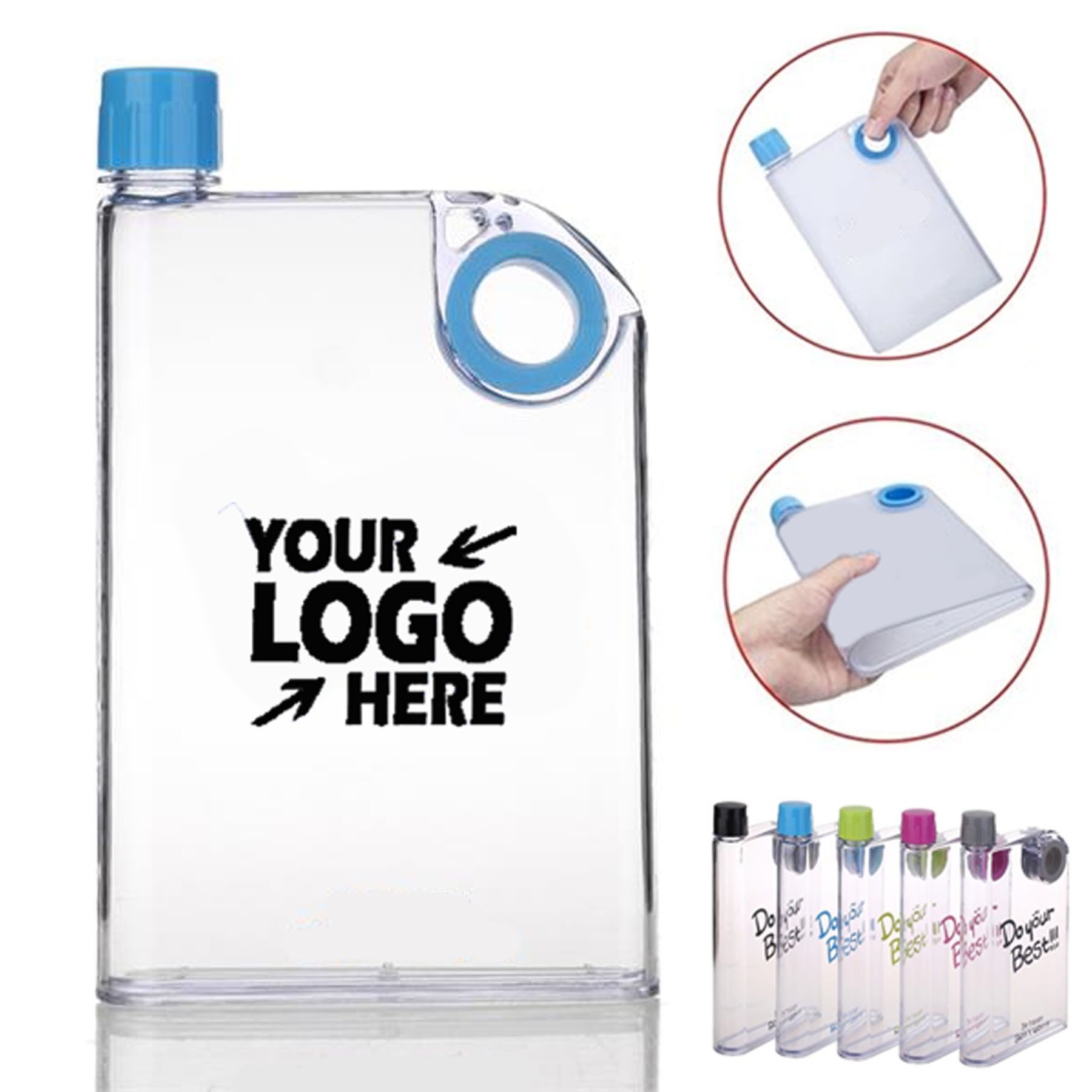 14 Oz. Portable Notebook Water Bottle 1