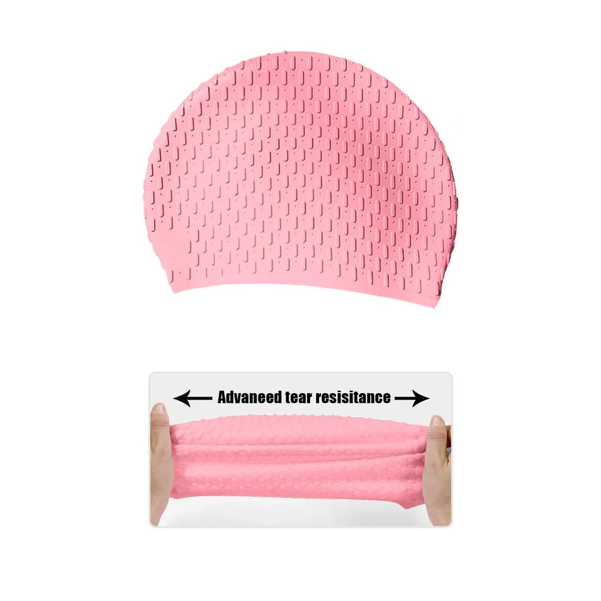 Silicone Streamline Swim Caps 2