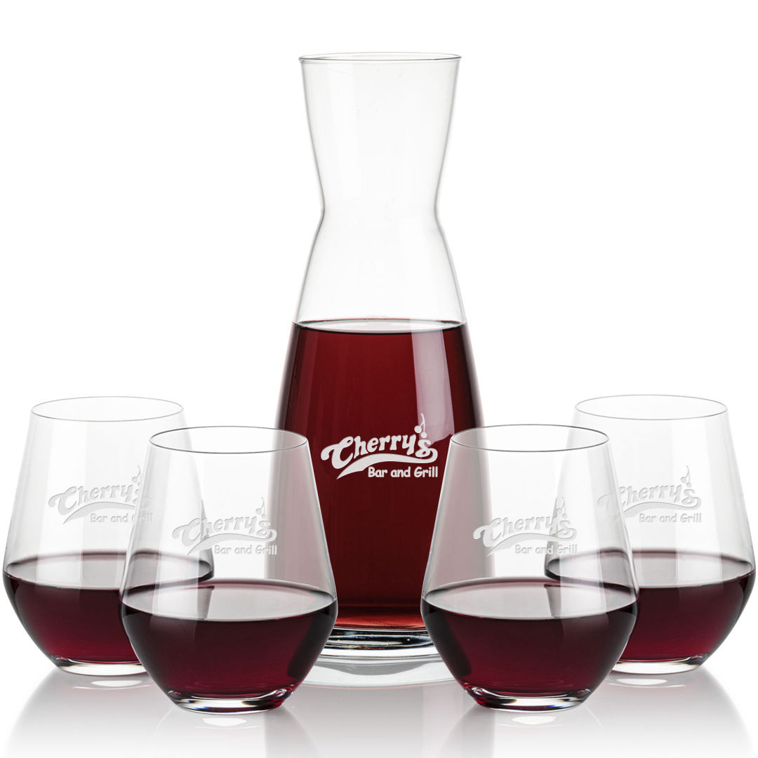Winchester Carafe & Reina Stemless 1