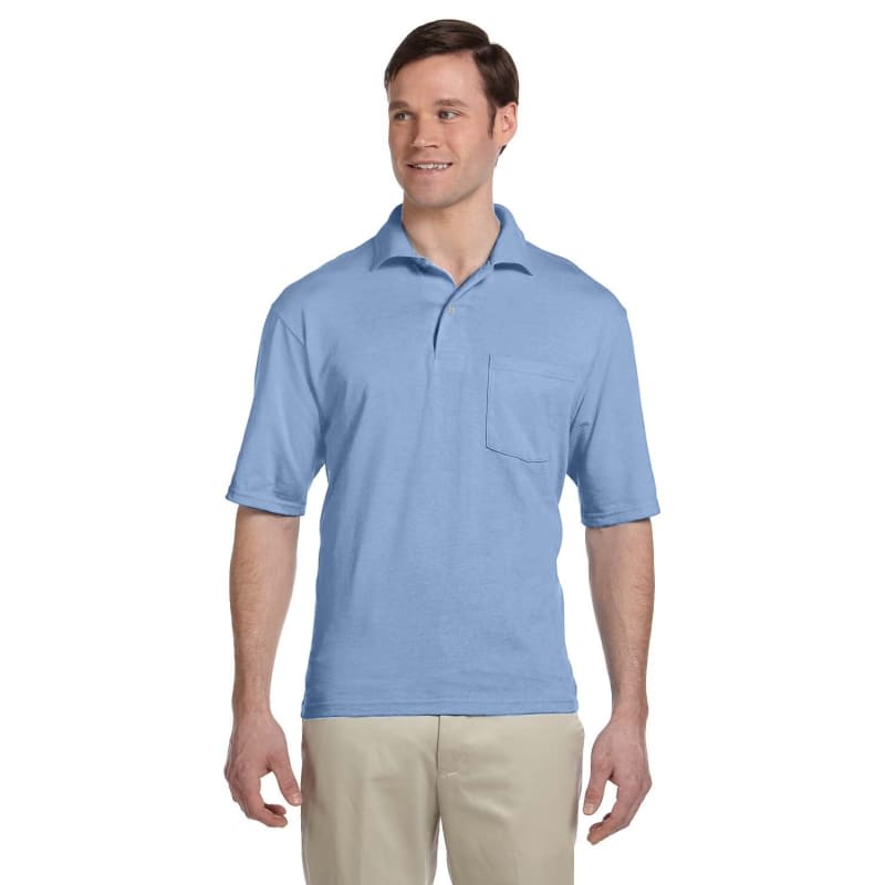 Jerzees 5.6 Oz., 50/50 Jersey Pocket Polo With SpotShield™ 4