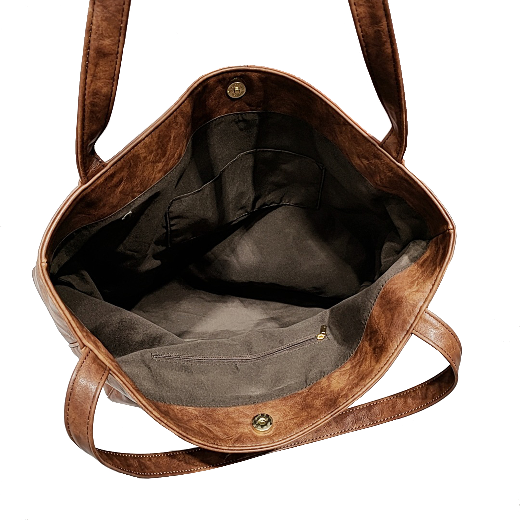 Large PU leather Tote Shoulder Bag, custom tote bag with logo imprint 2