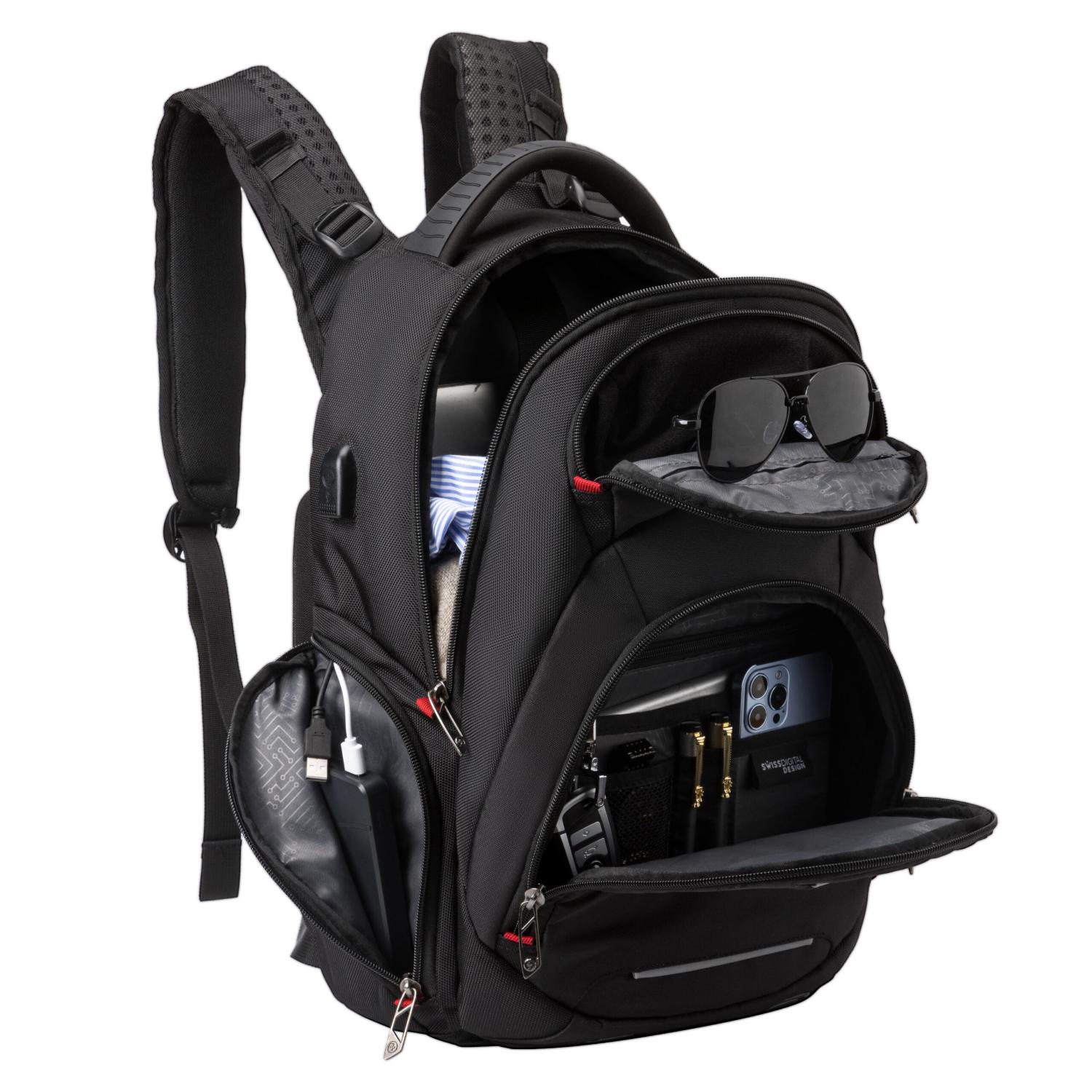 SwissDigital® Neptune SV Massage Large Travel Backpack 10