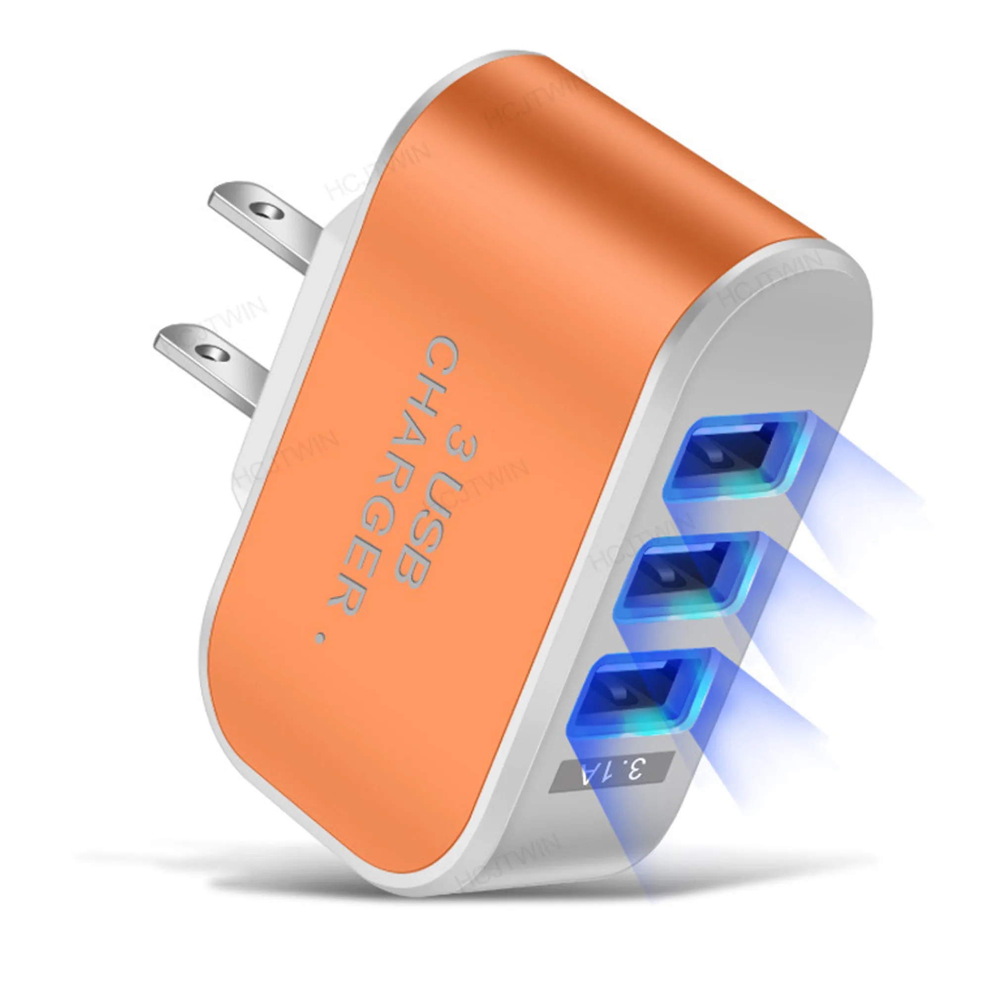 3-Port Usb Charger Block MOQ 100PCS 10
