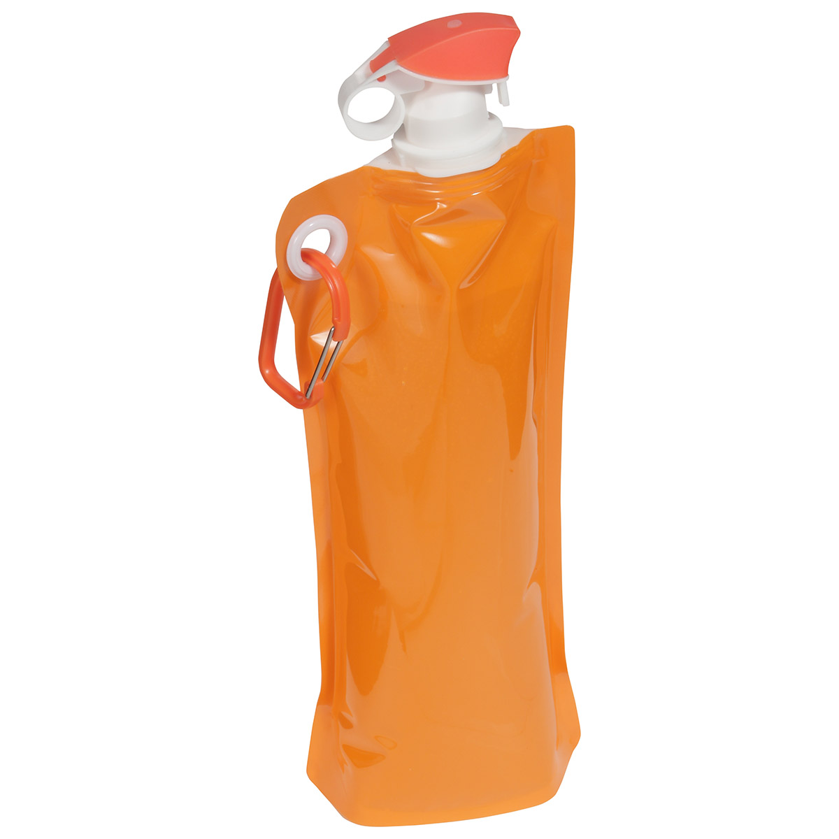 Flip Top Foldable Water Bottle with Carabiner 40