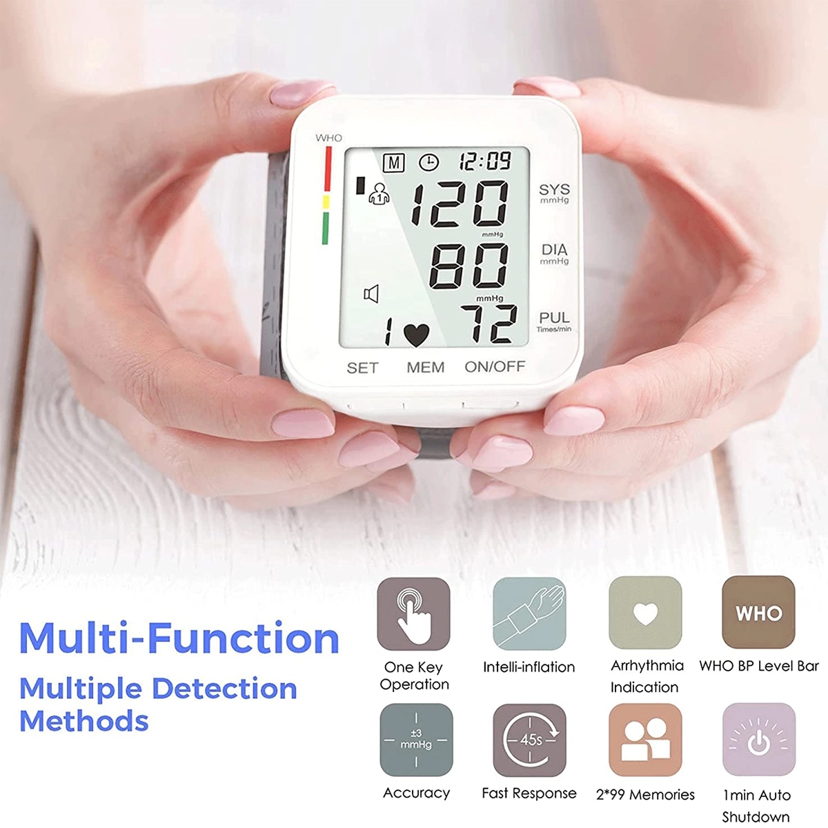 Adjustable Wrist Blood Pressure Monitor 3